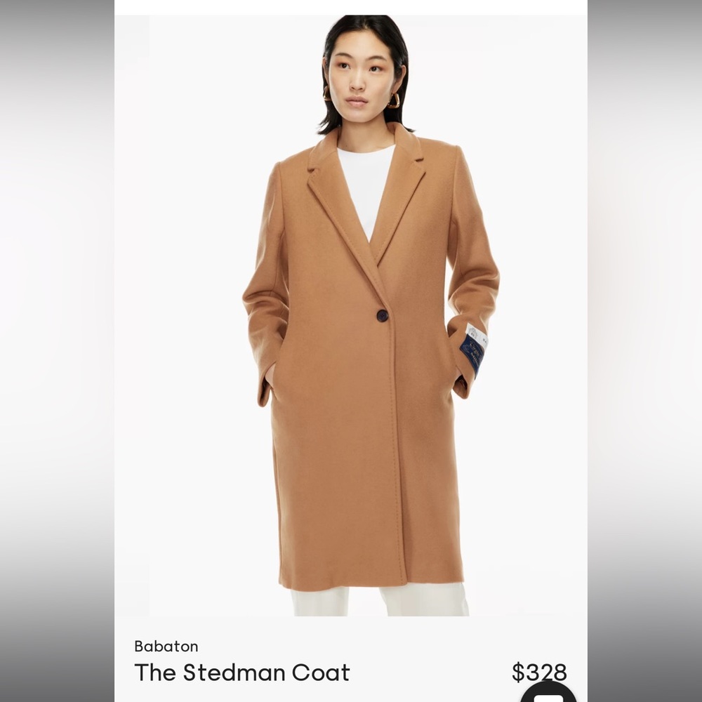 Like New - Babaton Stedman Wool Coat (unlined)